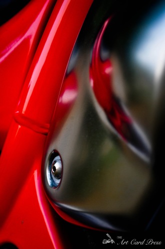 Chrome and red